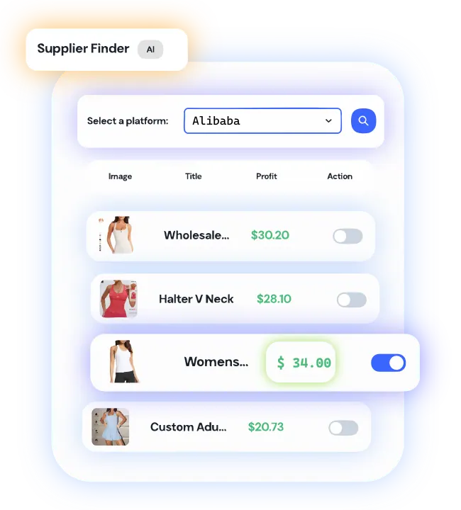 Supplier Discovery Features